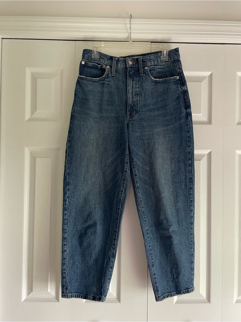 Madewell Balloon High-Rise Women's Blue Jeans